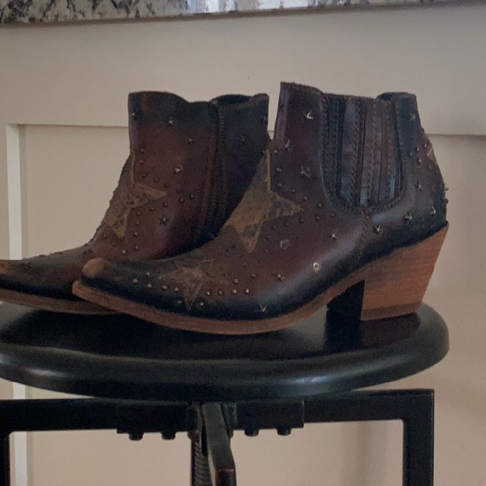 LIBERTY Black Brown Ankle Boots Classic Chelsea Style